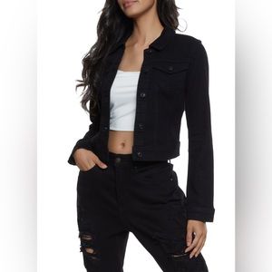 Women’s Wax Jean Black Denim Jean Jacket size small